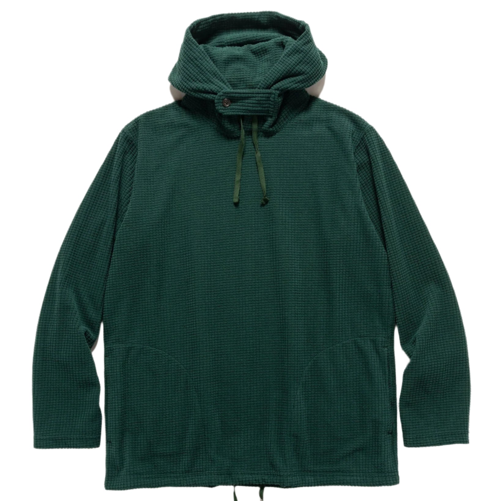 Engineered Garments Men&#39;s Green Long-Sleeve Hoody in Forest