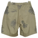 Mens Universal Works Pleated Track Short In Olive