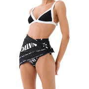 PE Nation Womens Reef Break Bikini Top in Black
