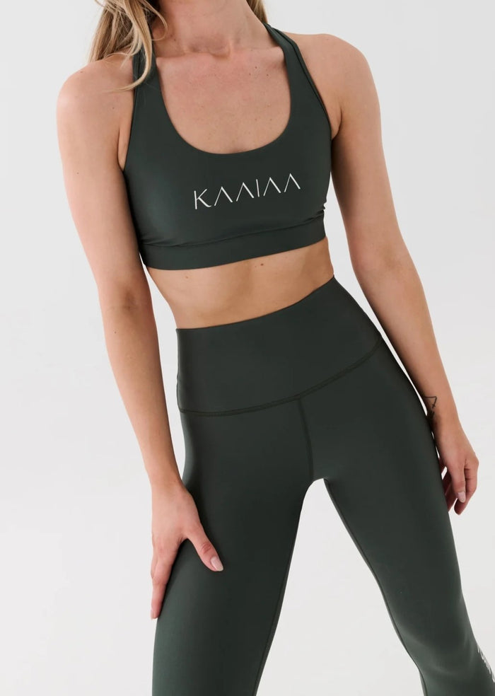 PE Nation Womens Kaaiaa X P.E Nation Recycled Poly Sports Bra in Grey