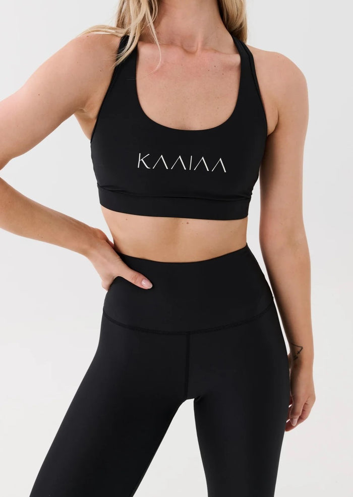 PE Nation Womens Kaaiaa X P.E Nation Recycled Poly Sports Bra in Black