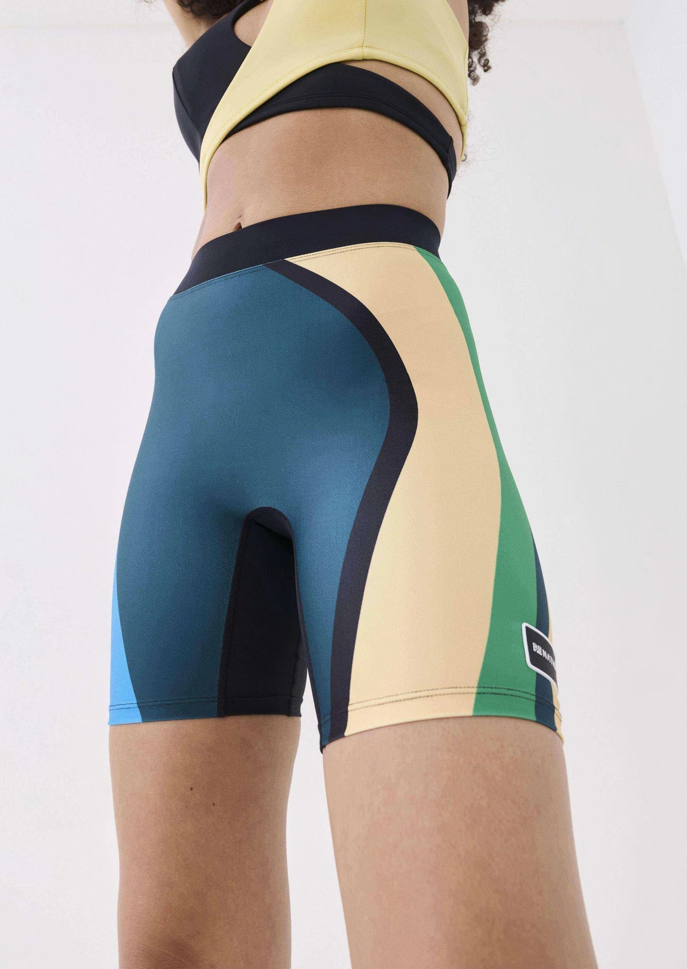 PE Nation Womens Reminisce Bike Short in Green