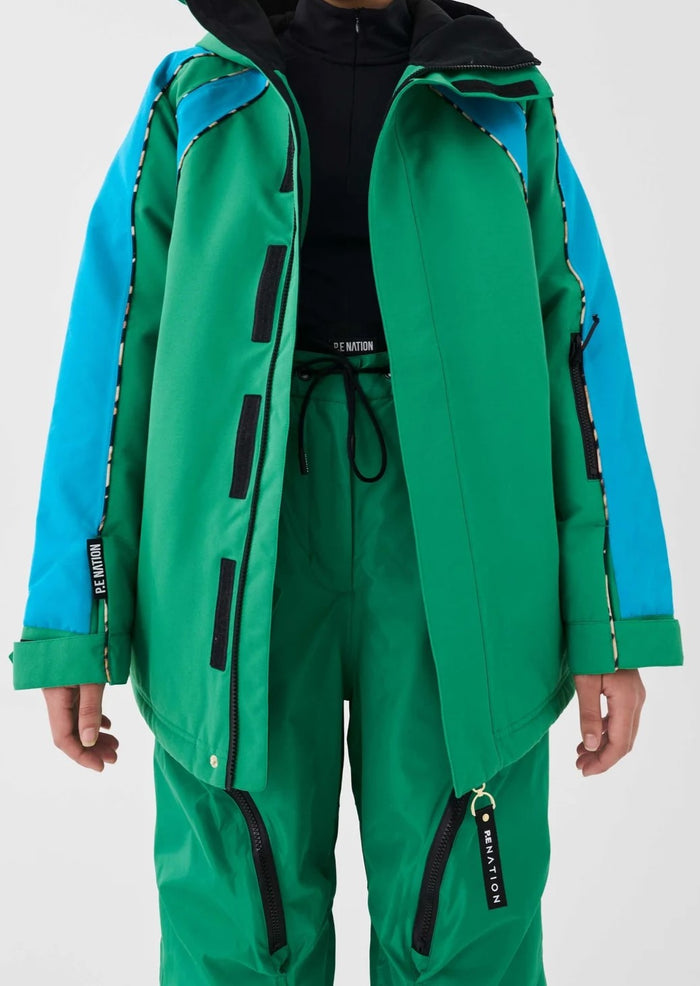 PE Nation Womens Park City Snow Jacket in Green