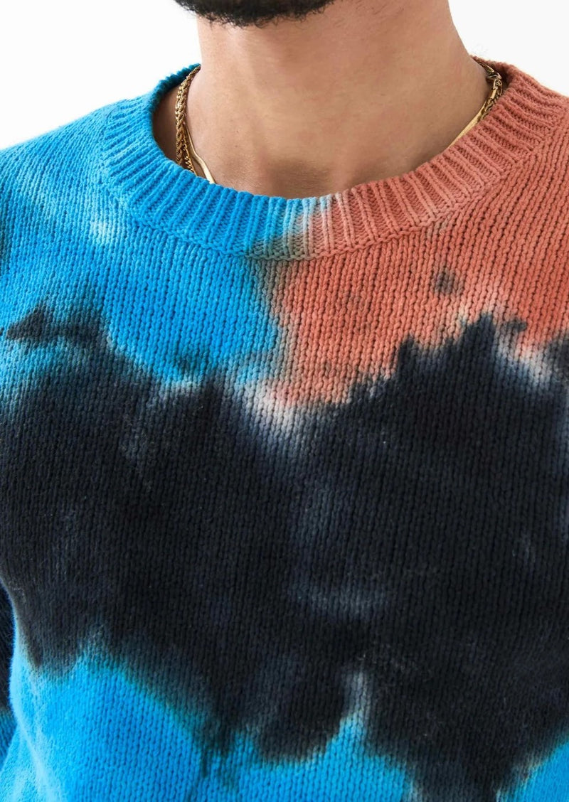 PE Nation Mens Ascent Tie Dye Knit in Multicoloured