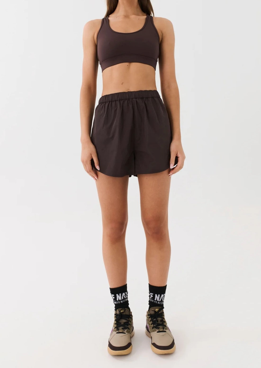 PE Nation Womens Reverb Short in Brown