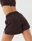 PE Nation Womens Reverb Short in Brown