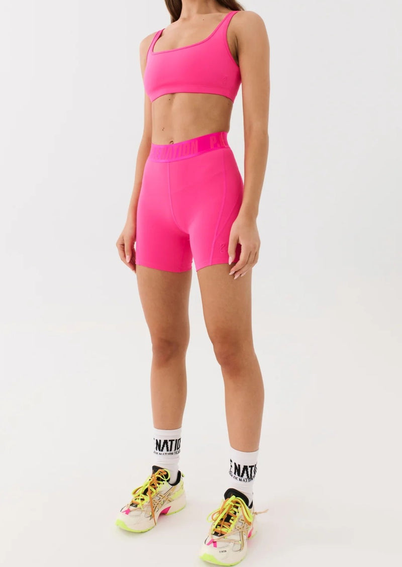 PE Nation Womens Intuitive Bike Short in Pink