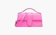 Le Grand Bambino Pink leather crossbody bag with gold hardware