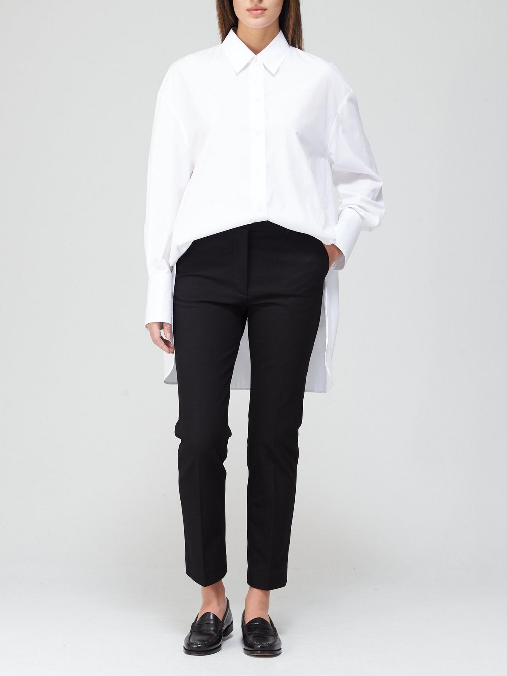 Joseph Womens Coleman Gabardine Stretch Trousers in Black