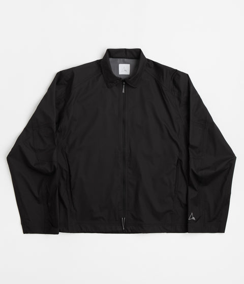 Roa Men's Black Zip-Up Shirt Jacket