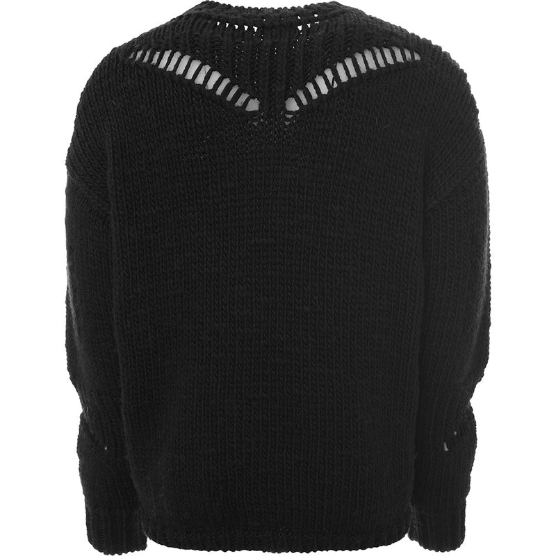 Womens Roa Handmade Polo Black Jumpers/Crew Neck in Black