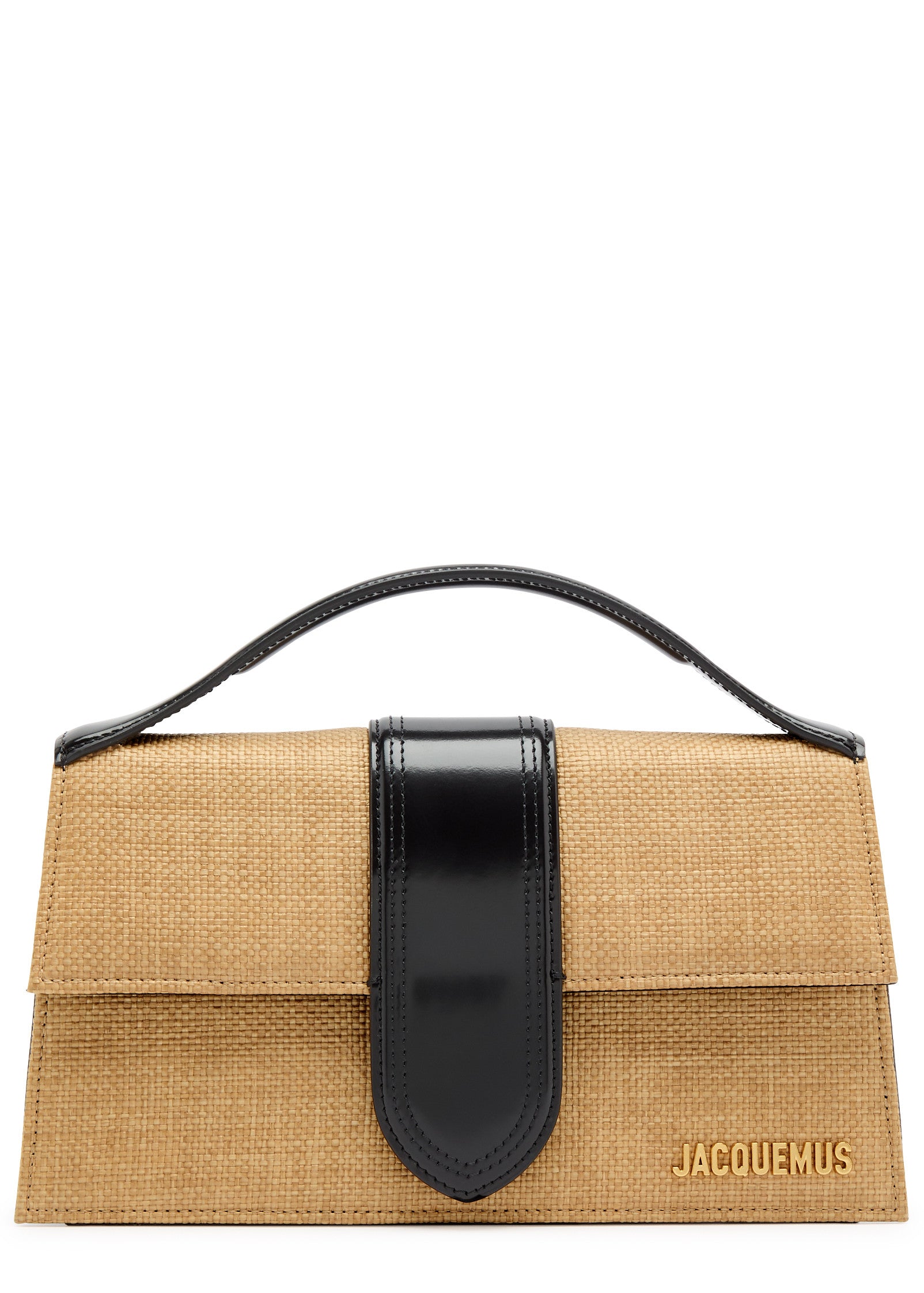 Le Grand Bambino faux raffia crossbody bag