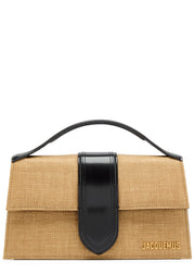 Le Grand Bambino faux raffia crossbody bag