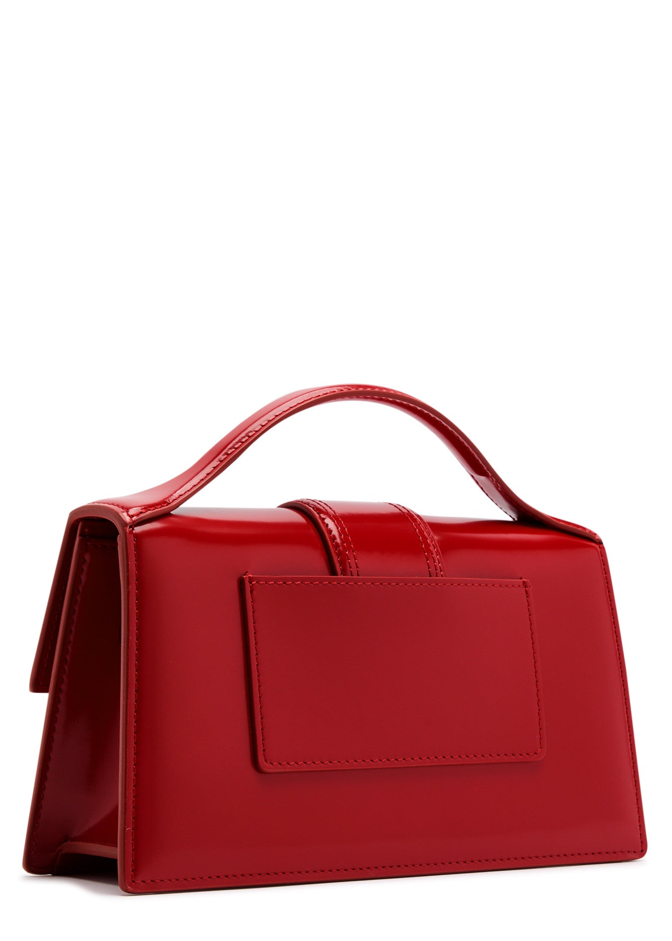 Le Grand Bambino Red leather crossbody bag with silver hardware
