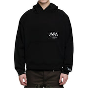 Reese Cooper Mens Mountain Logo Hoodie Black