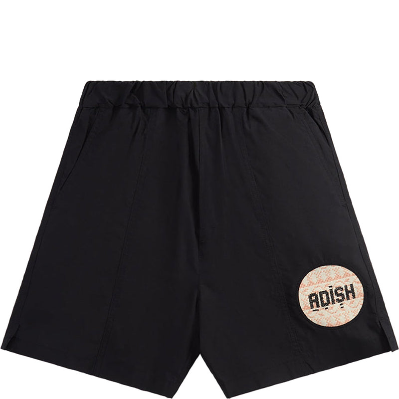 Adish Mens Sur Logo Track Shorts Black