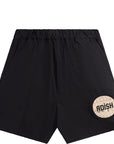 Adish Mens Sur Logo Track Shorts Black