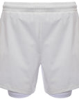 Womens Castore Training Short With Brief in White