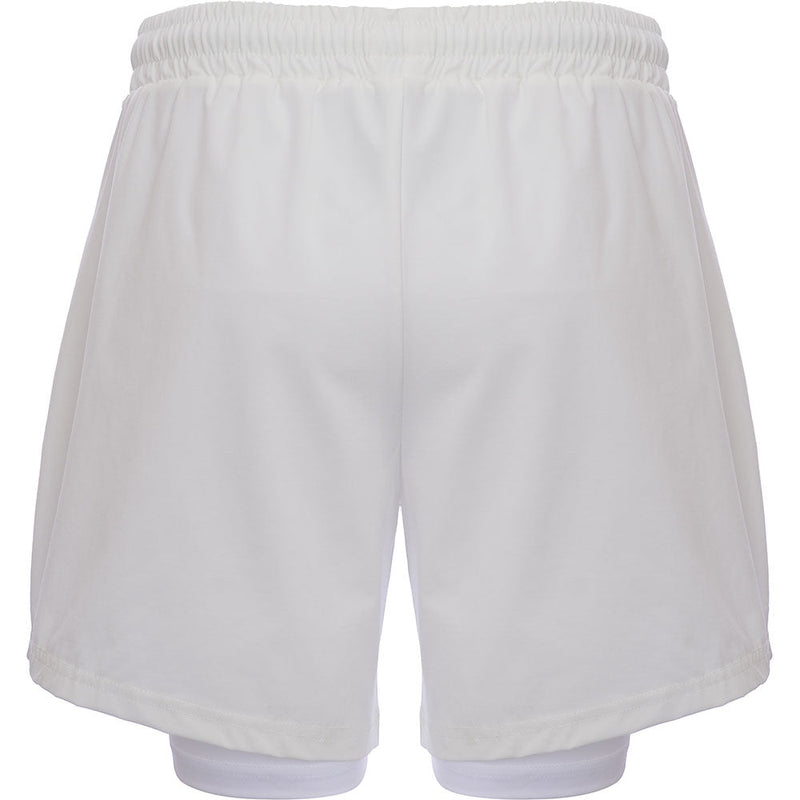 Womens Castore Training Short With Brief in White