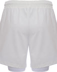 Womens Castore Training Short With Brief in White