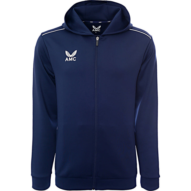 Mens Castore Zip Through Hoody in Navy/White