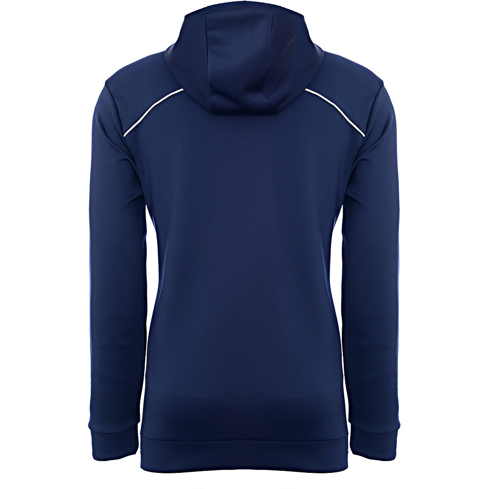 Mens Castore Zip Through Hoody in Navy/White