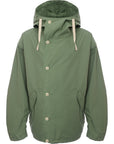 Womens Nanamica Hooded Jacket Green Raincoats in Green