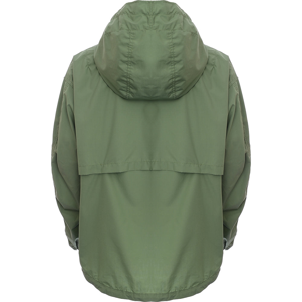 Womens Nanamica Hooded Jacket Green Raincoats in Green