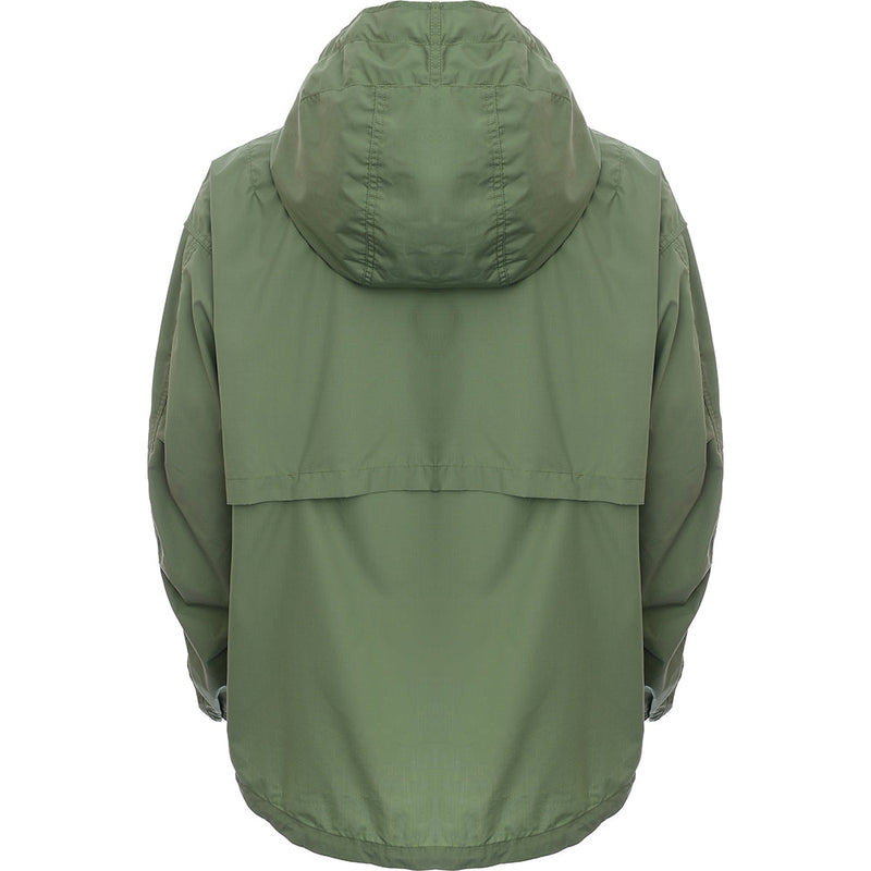 Womens Nanamica Hooded Jacket Green Raincoats in Green