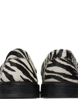 Vinny's Mens Luxe Black Zebra Loafers