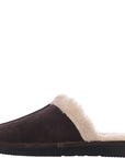 Walk London Mens Brown Sheepskin Slippers