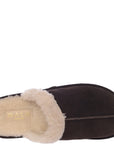 Walk London Mens Brown Sheepskin Slippers