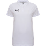 Womens Castore Short Sleeve Cotton / Poly Polo in White