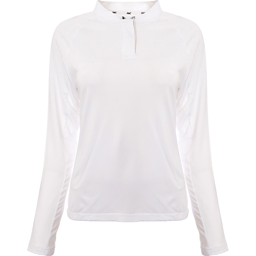 Castore Womens White Long Sleeve Polo