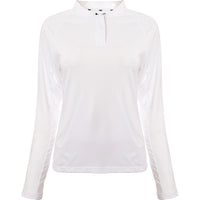 Castore Womens White Long Sleeve Polo