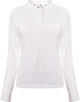 Castore Womens White Long Sleeve Polo