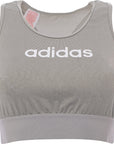 Adidas Girls Linear Sports Bra Activewear/Sports Bra in Grey