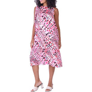 Womens Live Unlimited Animal Dress in Multi