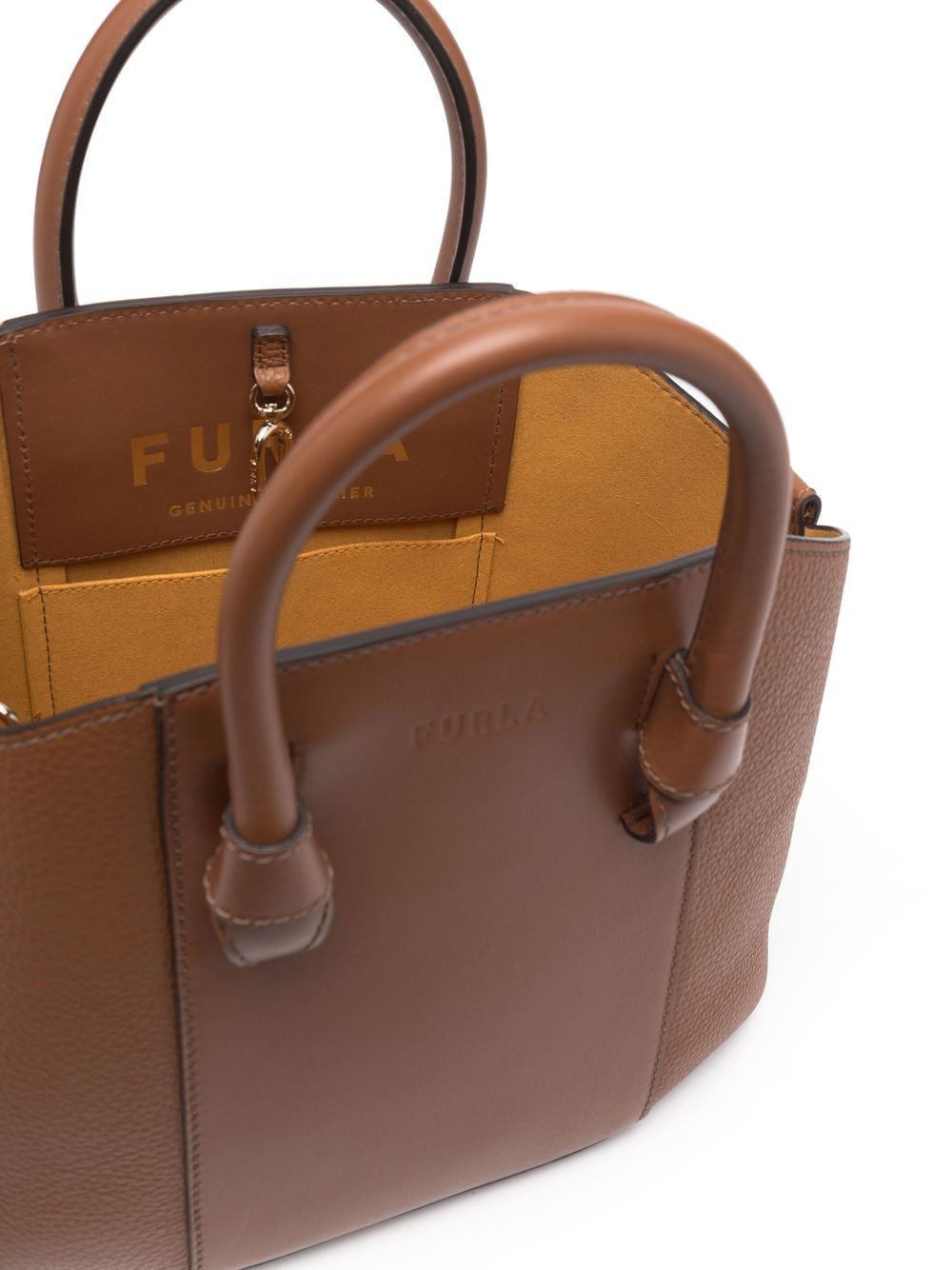 FURLA MIASTELLA M TOTE IN COGNAC