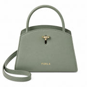 FURLA GENESI MINI TOTE IN MINERAL GREEN