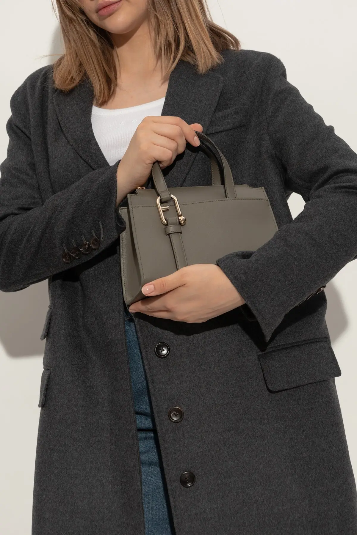 FURLA NUVOLA S BOSTON BAG IN SAGE