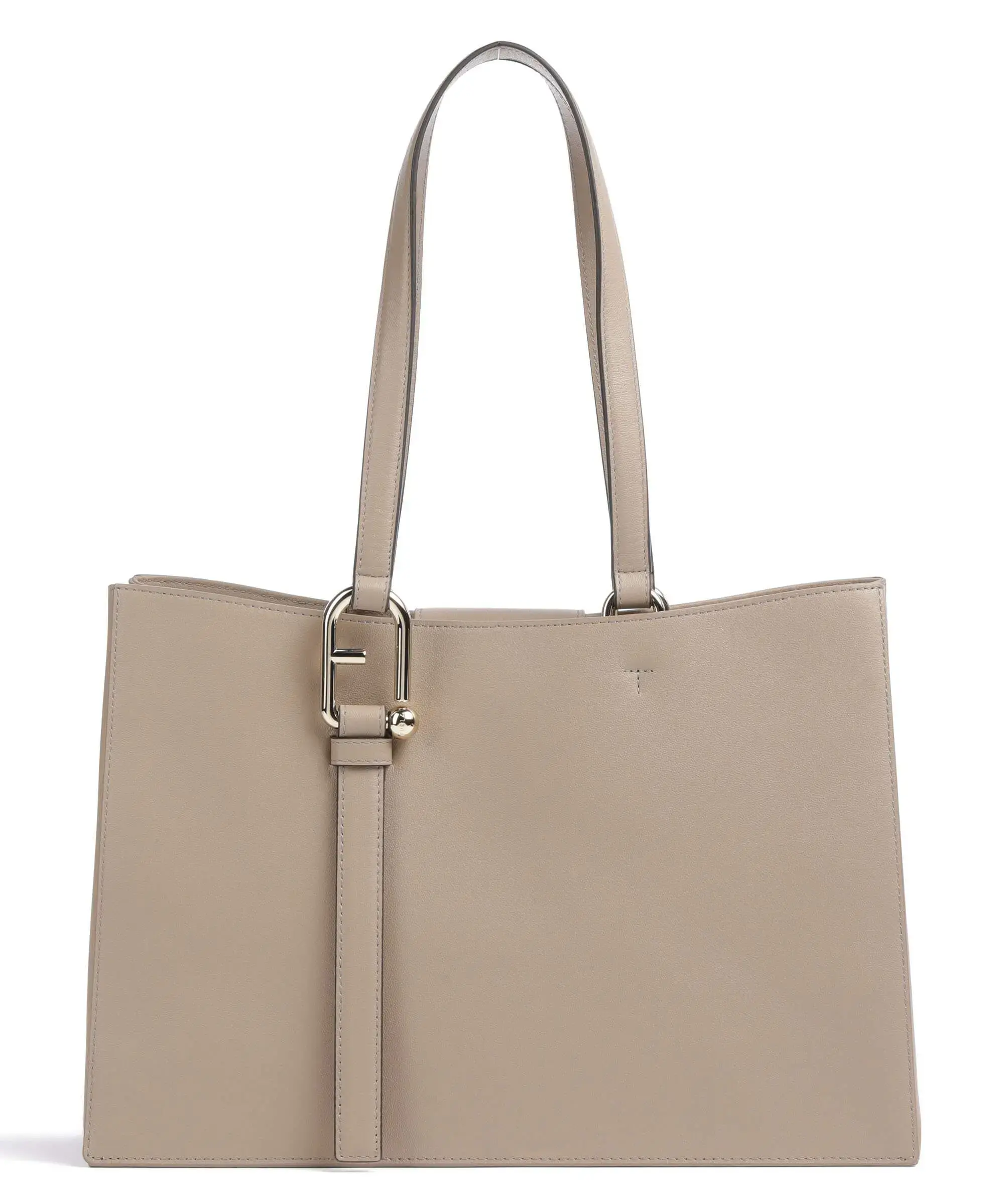 FURLA NUVOLA L TOTE IN GREIGE