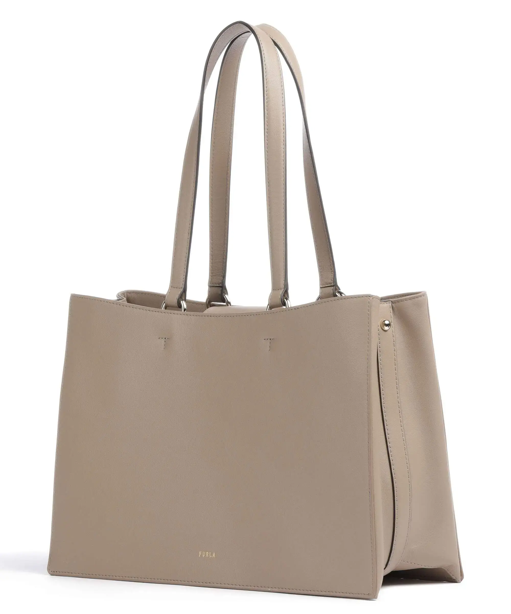 FURLA NUVOLA L TOTE IN GREIGE