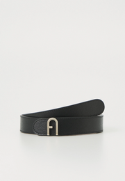 FURLA FLOW BELT REVERSIBLE IN BLACK & BALLERINA