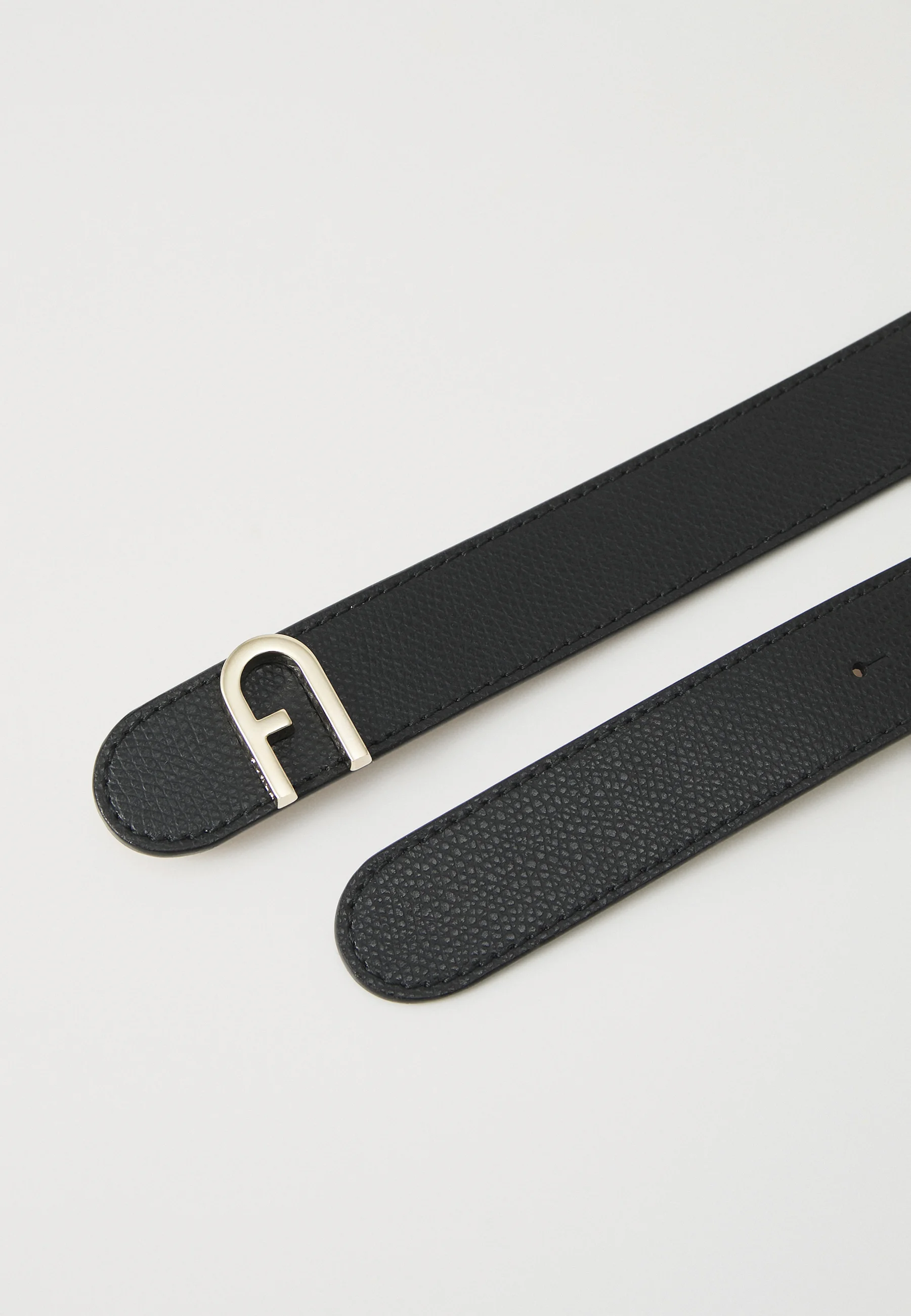 FURLA FLOW BELT REVERSIBLE IN BLACK & BALLERINA