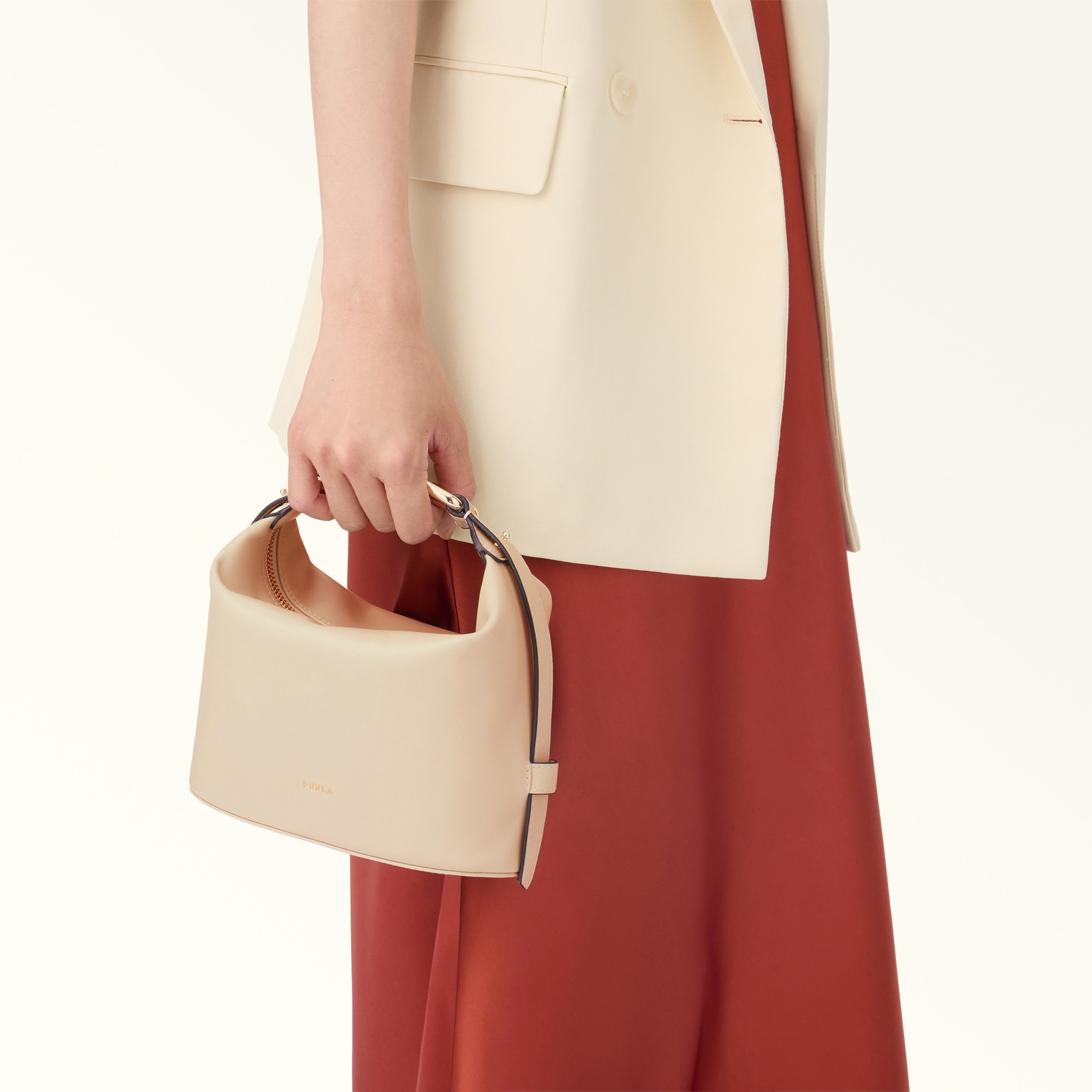 FURLA NUVOLA MINI HANDBAG W/STRAP IN NUVOLA
