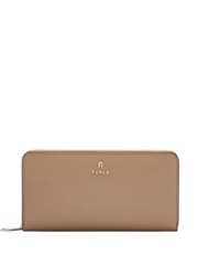 FURLA CAMELIA L ZIP AROUND SLIM IN GREIGE