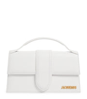 Le Grand Bambino White leather crossbody bag with Gold hardware