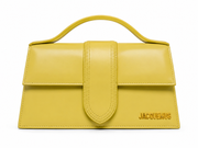 Le Grand Bambino Yellow leather crossbody bag with gold hardware