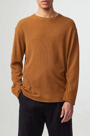 NN.07 Kurt ls 3323 long-sleeved t-shirt in tobacco